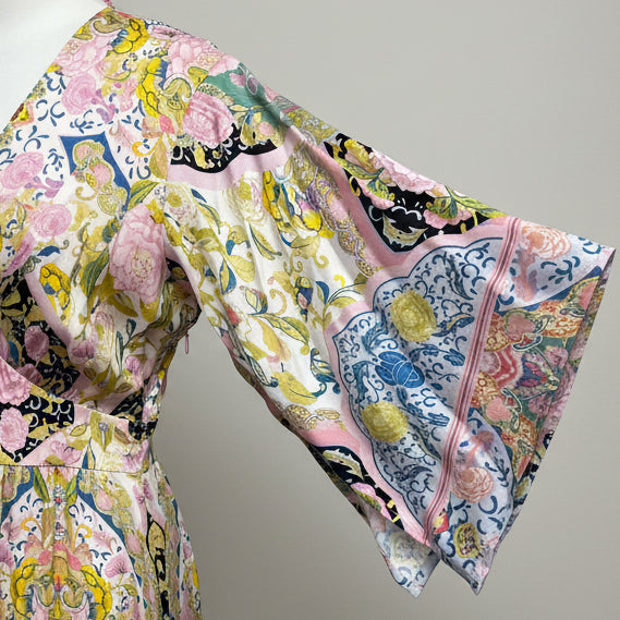 Elie Tahari pink floral silk dress, size 4, NEW WITH TAGS!