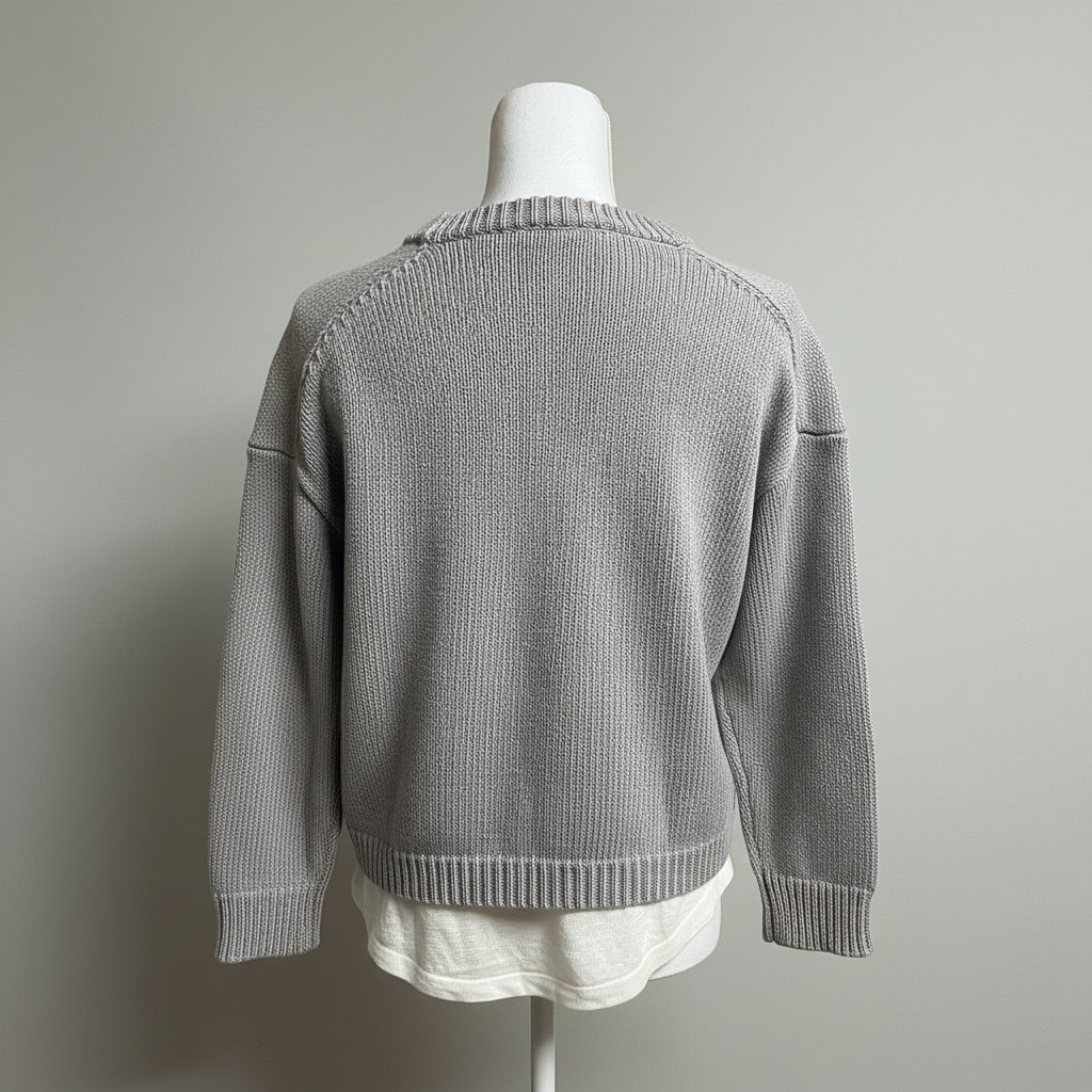 Brochu Walker gray cotton sweater, size XS
