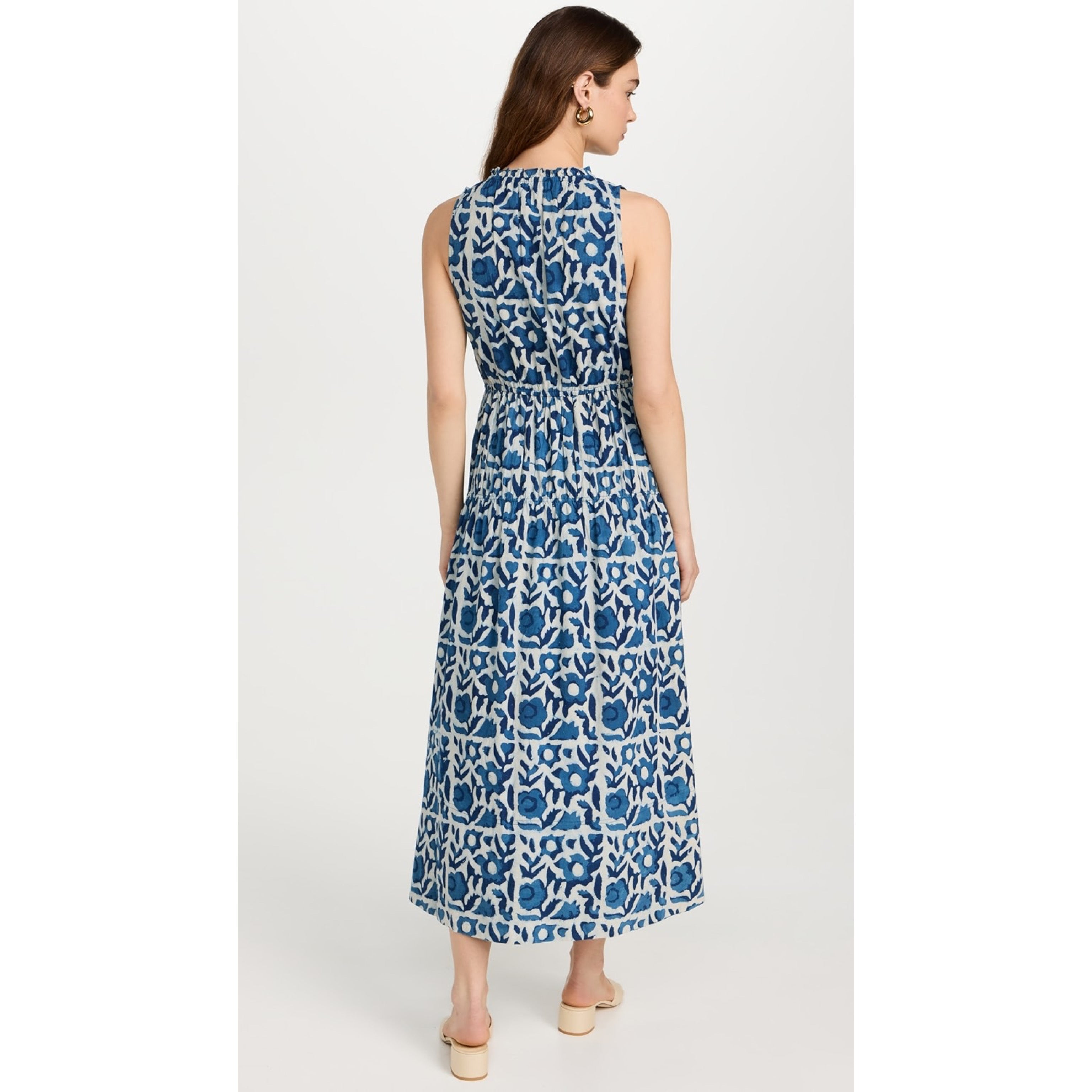Apiece Apart blue Arte Tank dress, size XS