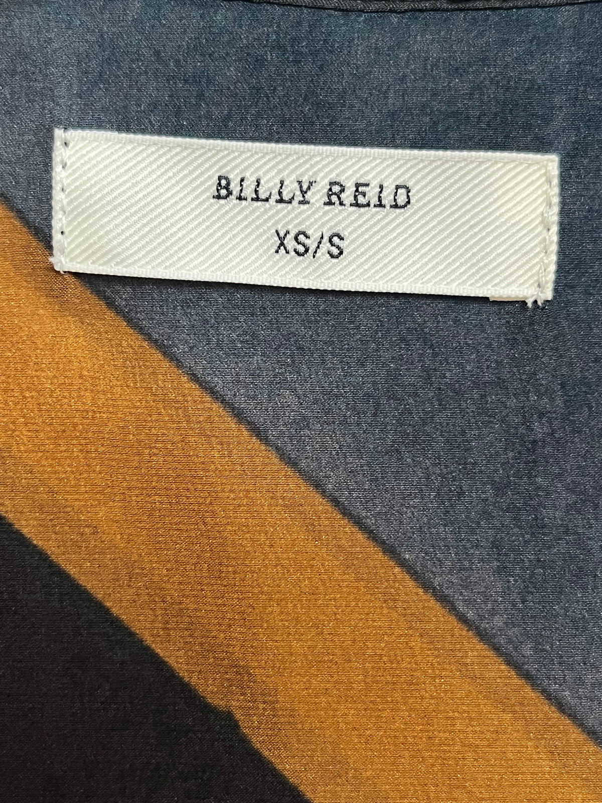 Billy Reid brown painted silk dress, size S/M
