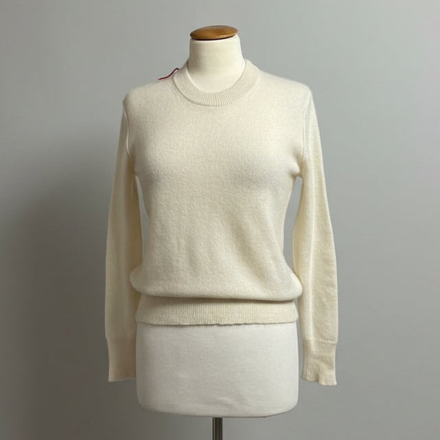 Parrish cream cashmere sweater, size XS