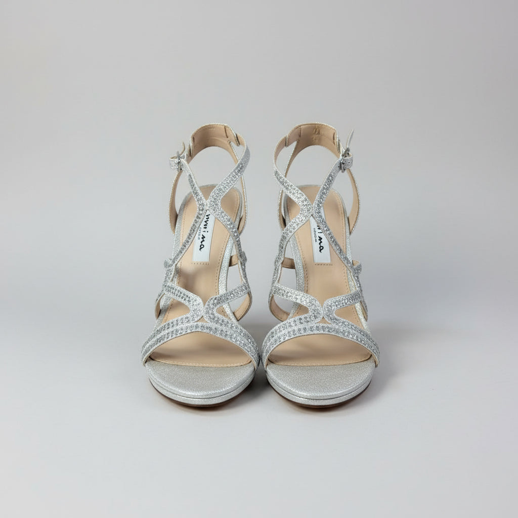 Nina silver Varsha shoes, size 6.5, NEW IN BOX!