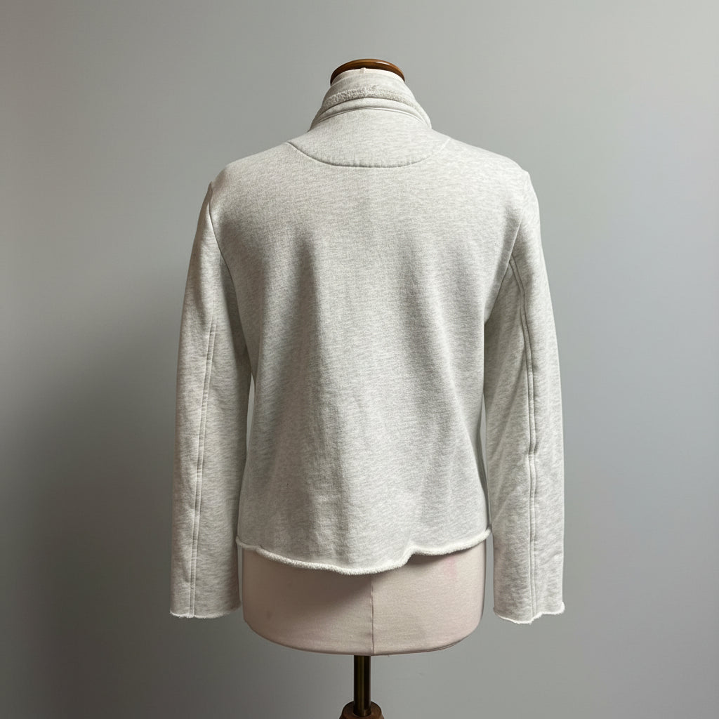 Frank & Eileen cream/gray Belfast peacoat, size XS