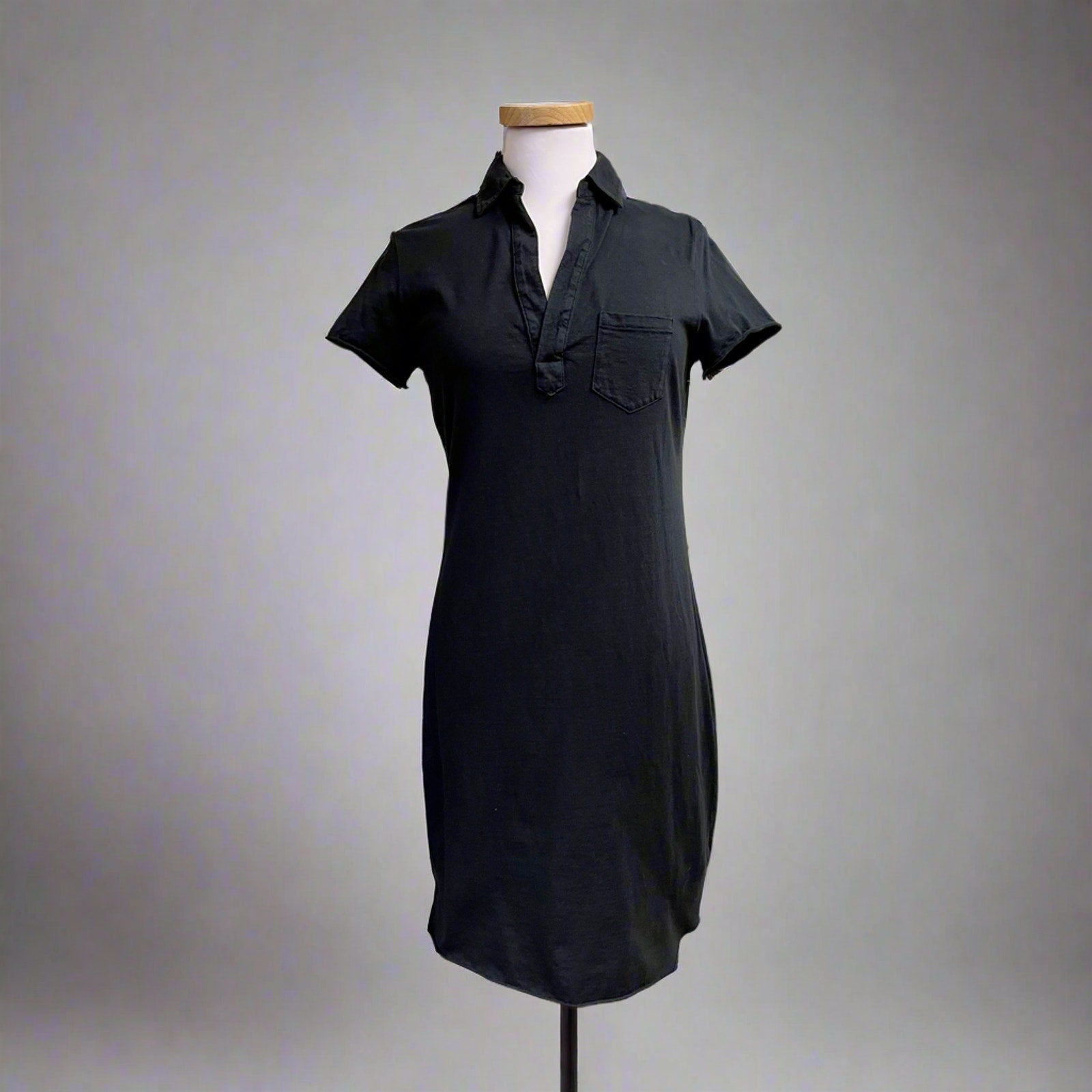 Frank & Eileen black Polo dress, size XS