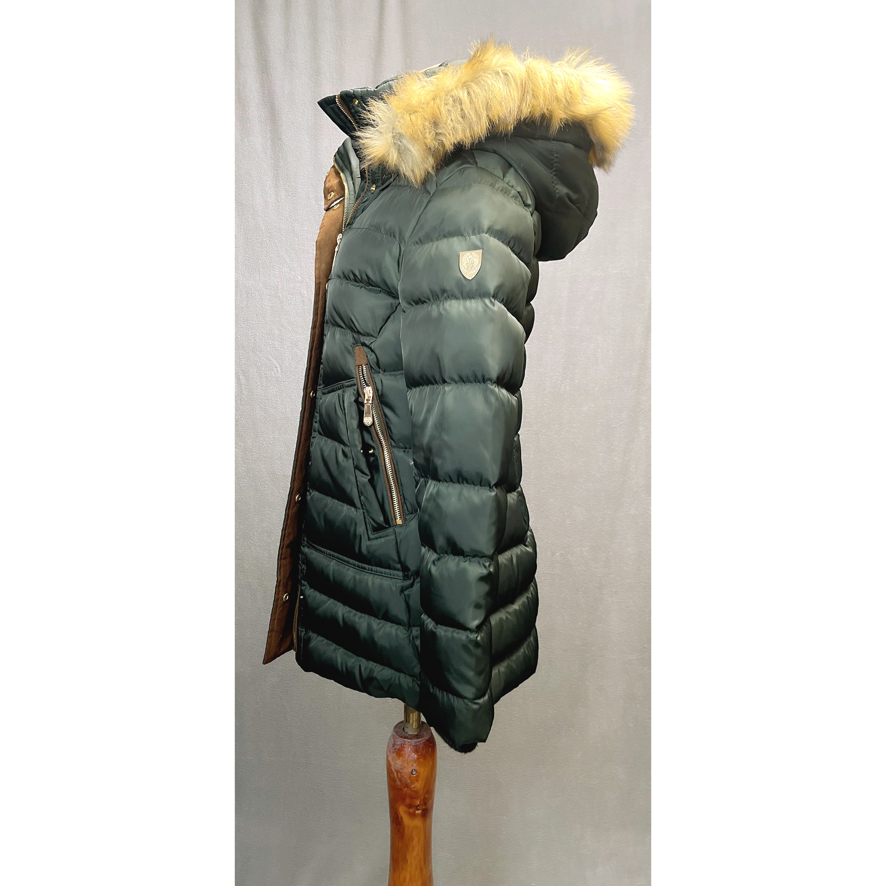 Vince Camuto evergreen puffer coat, size XS