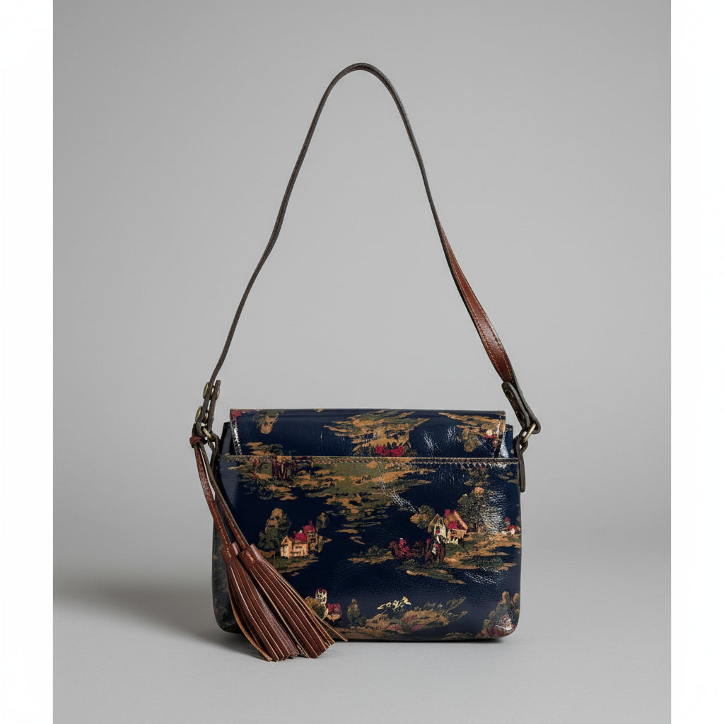 Patricia Nash navy Kent Countryside crossbody bag, NEW WITH TAGS!