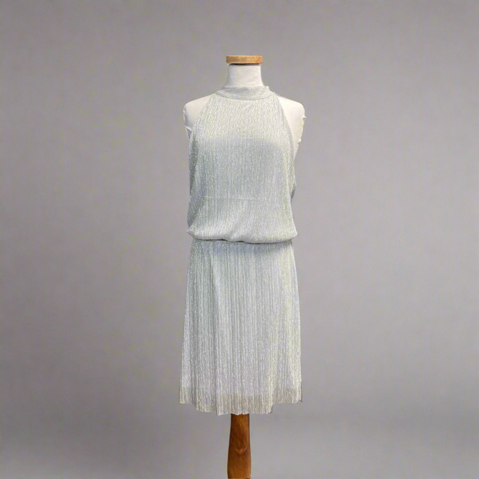 White House/Black Market silver dress, size M