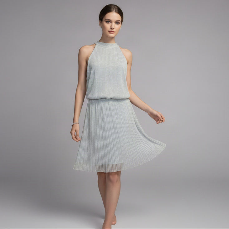 White House/Black Market silver dress, size M