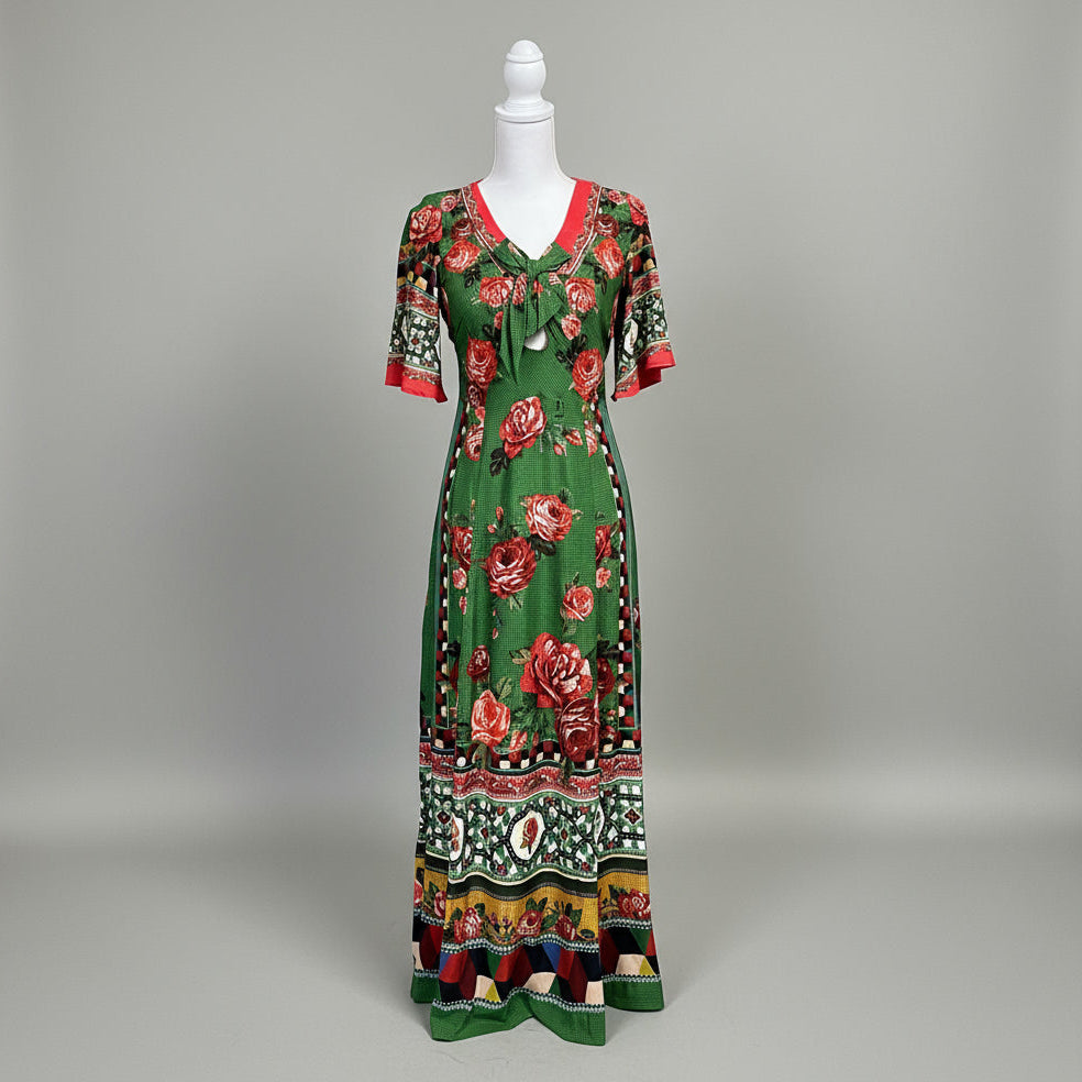 Farm Rio green floral Bolero dress, size S