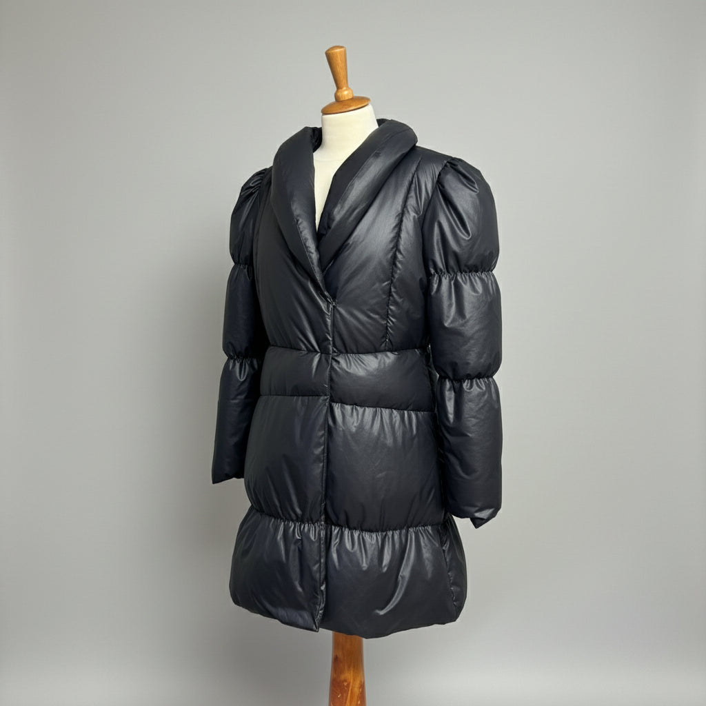 Alice & Olivia black puffer coat, size M