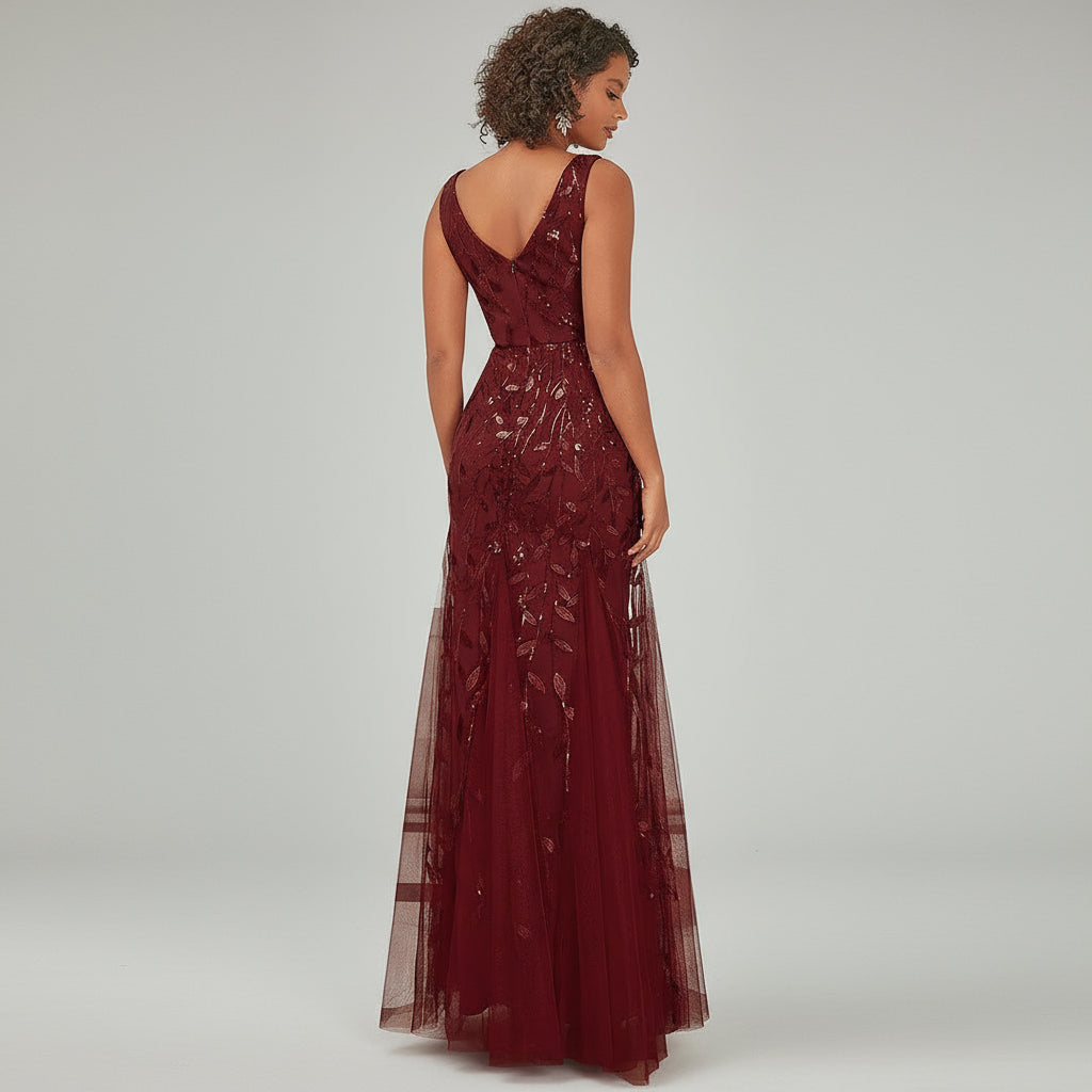 Amelia Couture red sequin dress, size 8, NEW WITH TAGS!