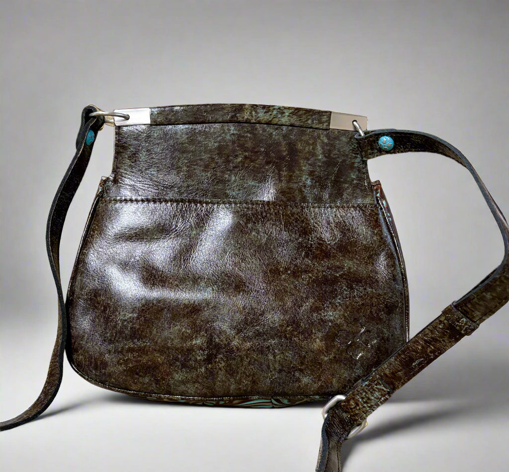 Patricia Nash floral leather crossbody bag, NEW WITH TAGS!