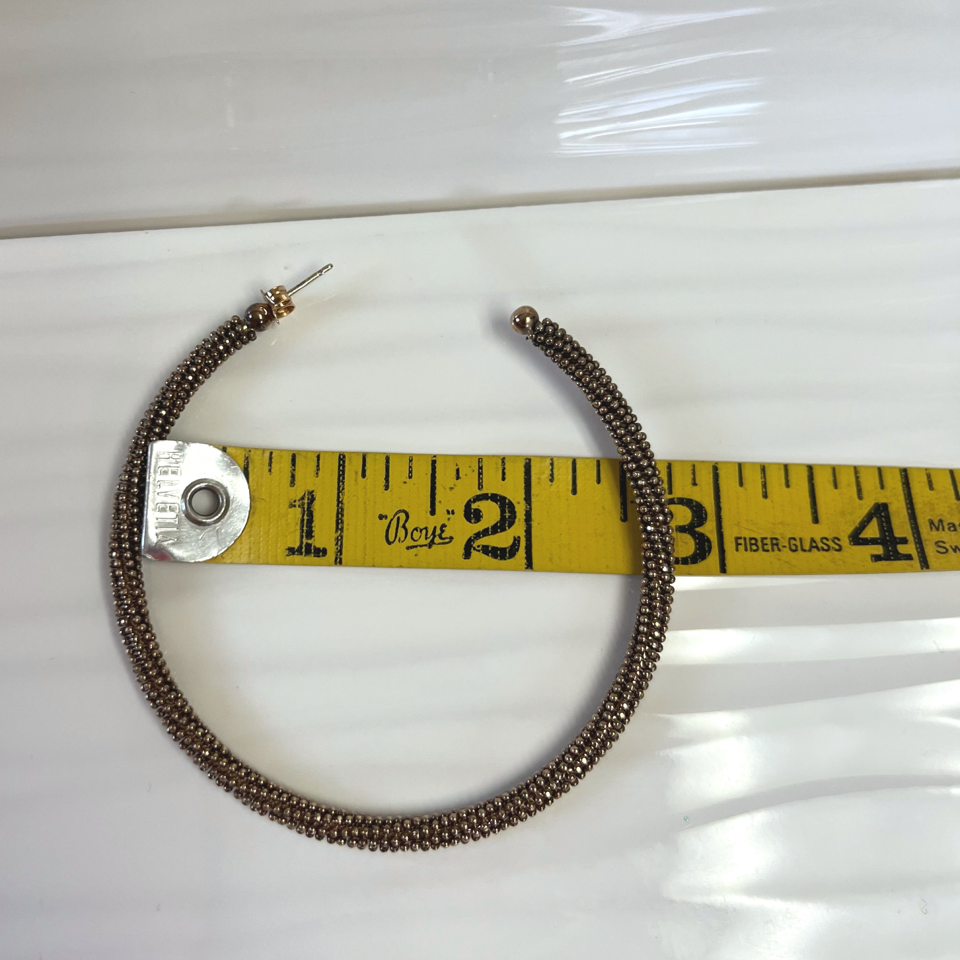 Brunello Cucinelli large copper tone Monili hoop earrings