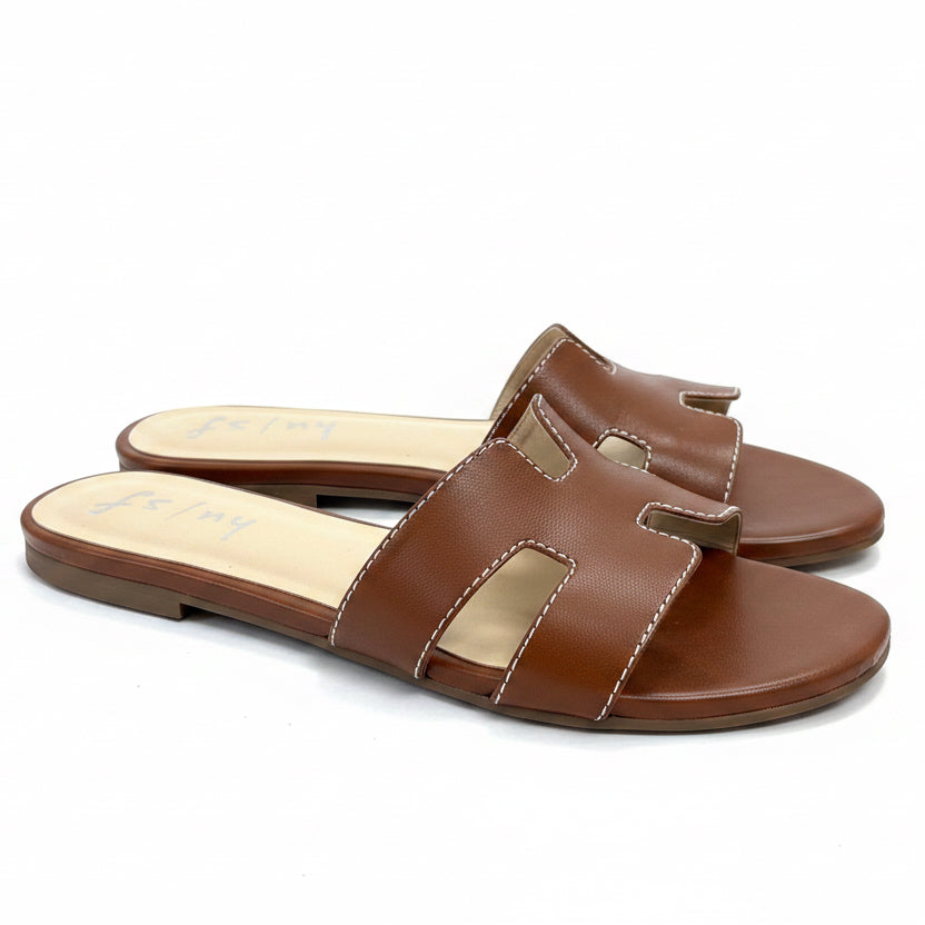 fs/ny brown H Alibi sandals, size 9