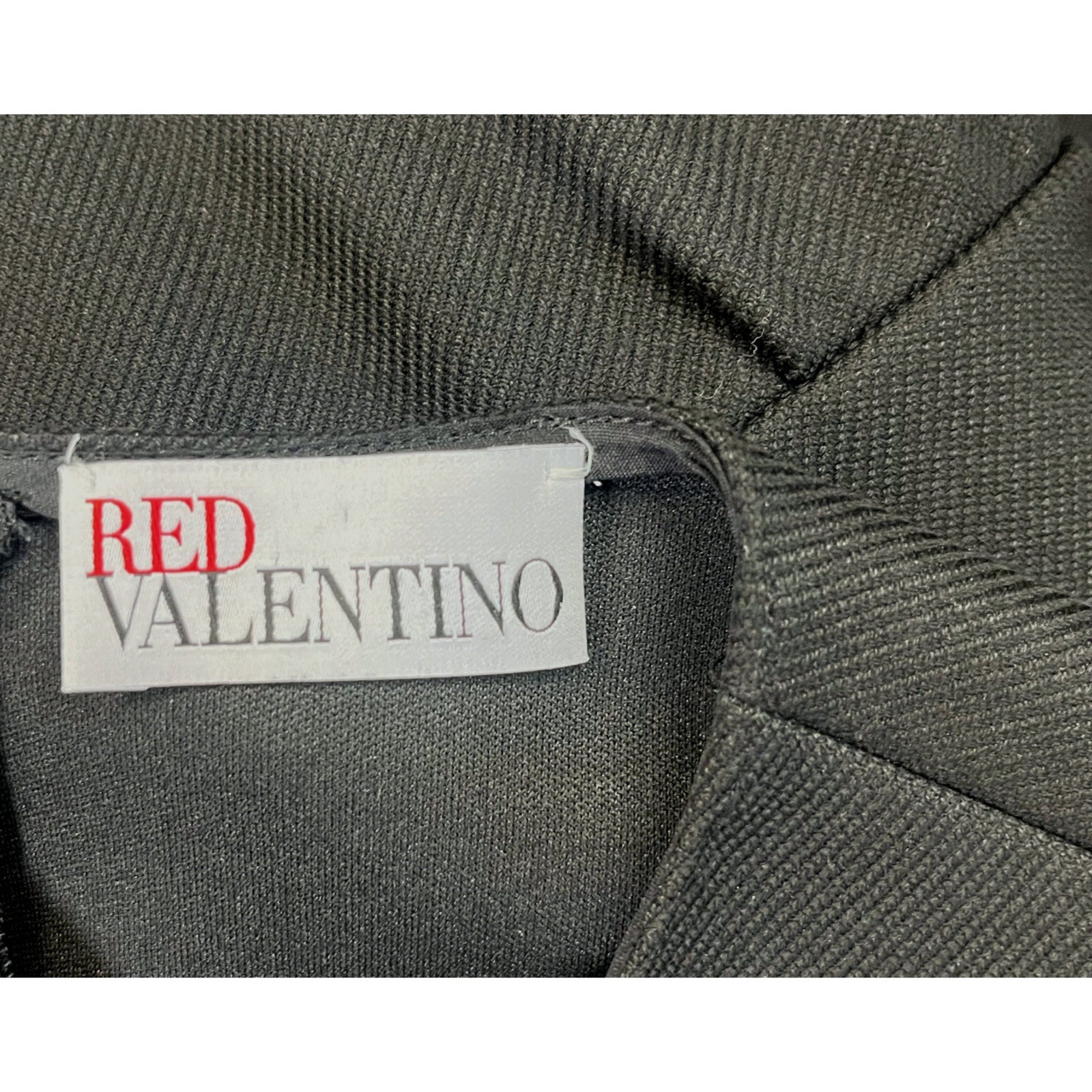 Red Valentino black dress with ruffle, size 6