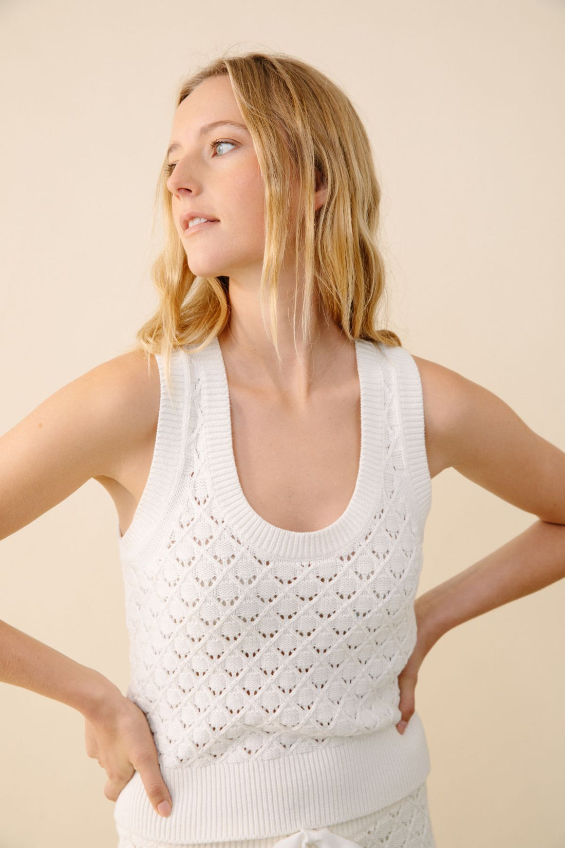 Kilte Los Angeles cream Laura sweater, size M