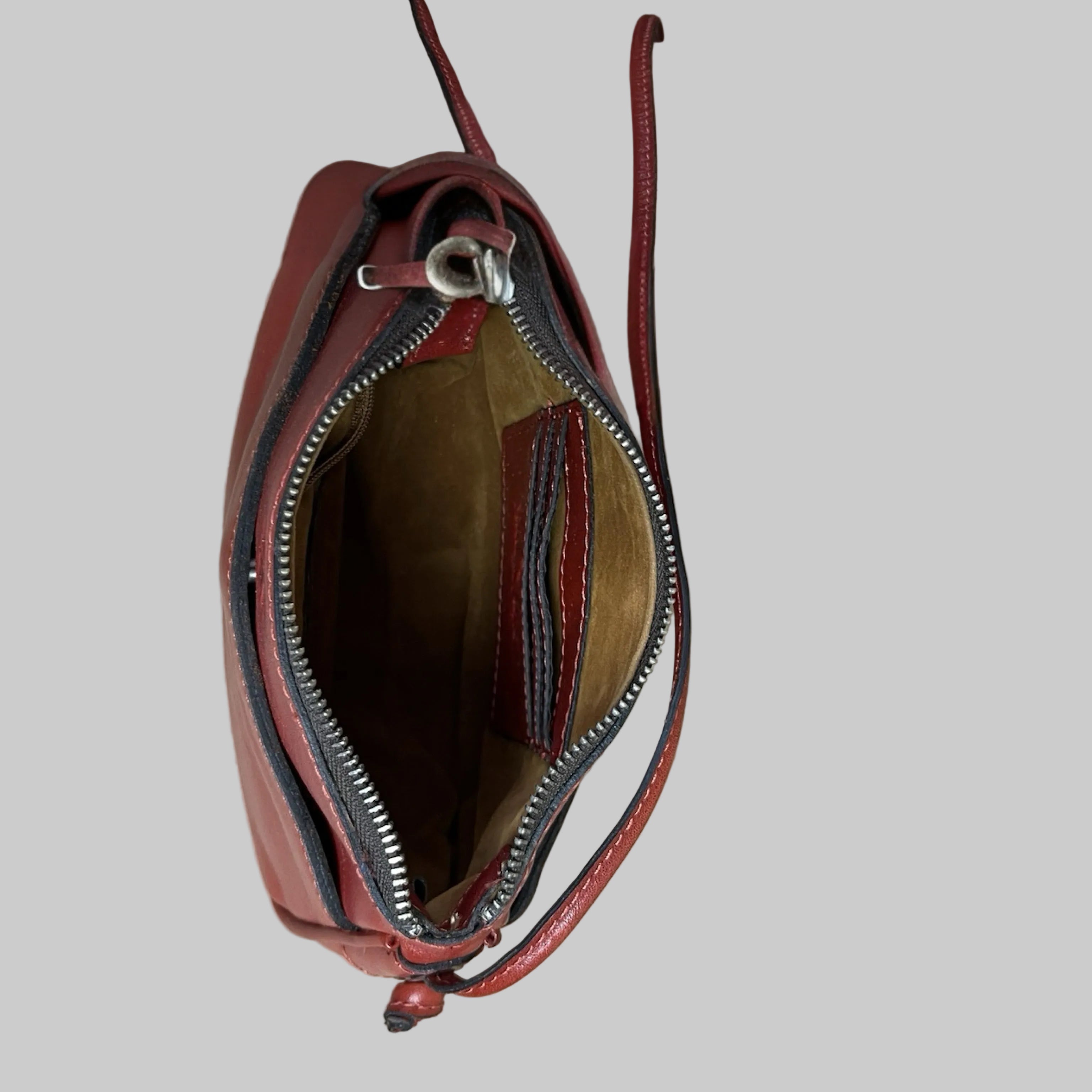 Patricia Nash red leather crossbody bag