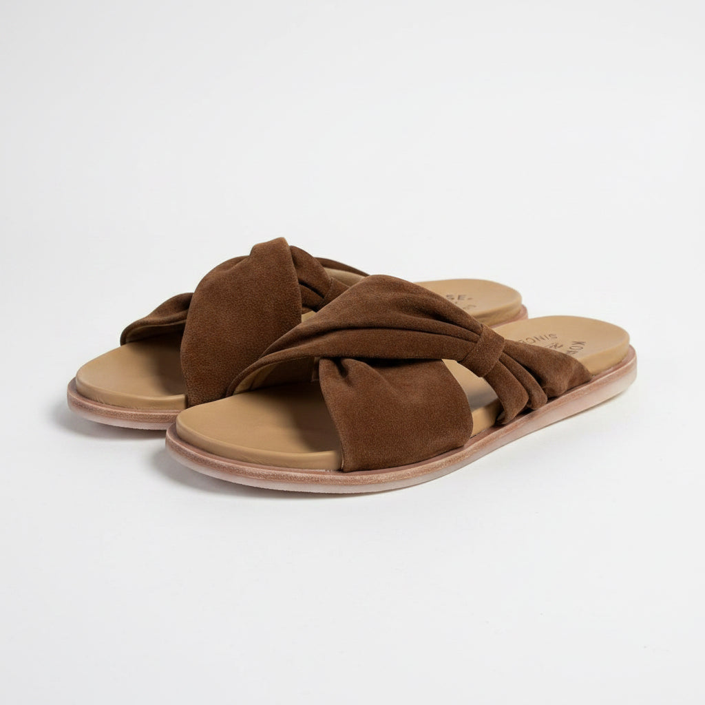 セルディアチョコレート20✖️2 Kork-Ease brown suede Zel sandals, size 8, BRAND NEW!