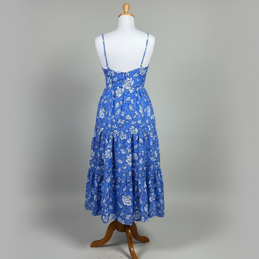 J. Marie blue floral dress, size M