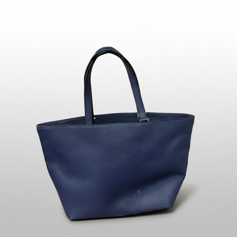 Kate Spade blue Full Plume peacock tote