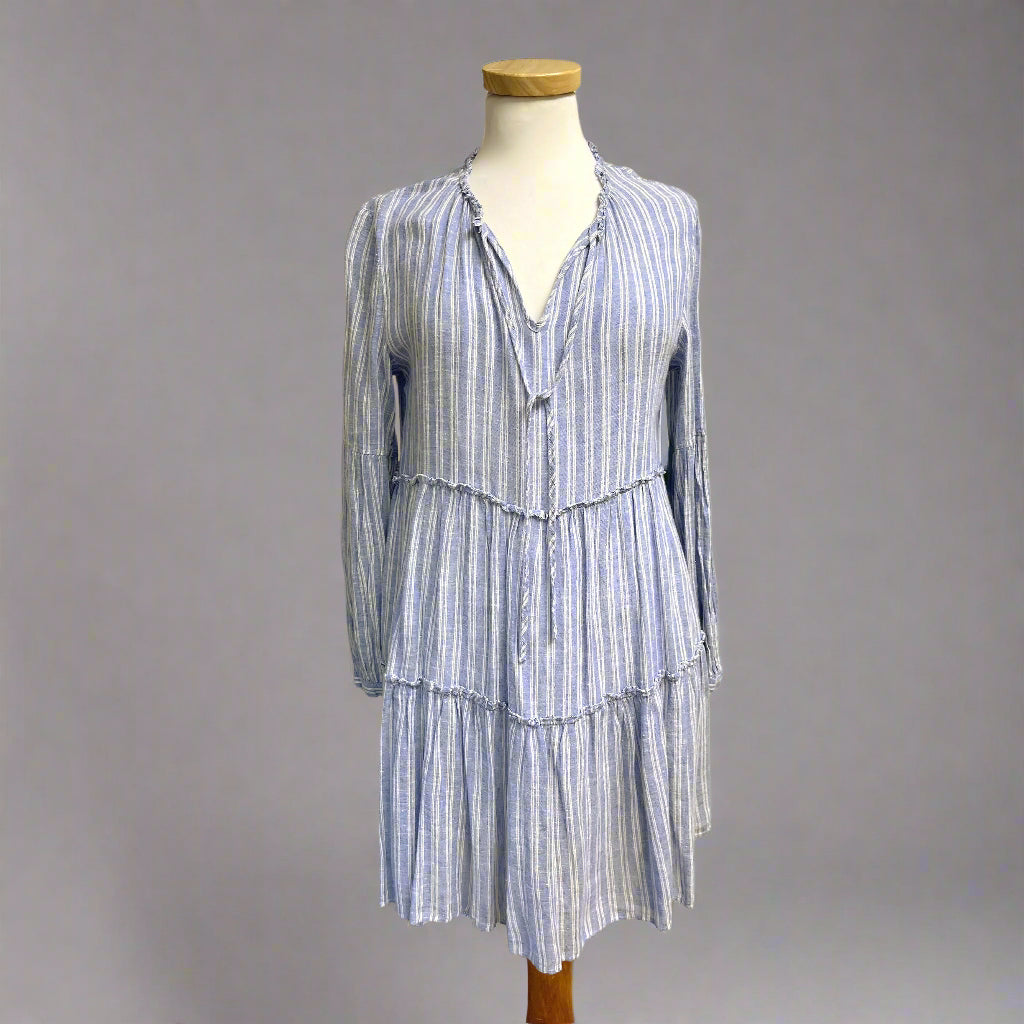 Rails blue and white stripe Everly dress, size XS
