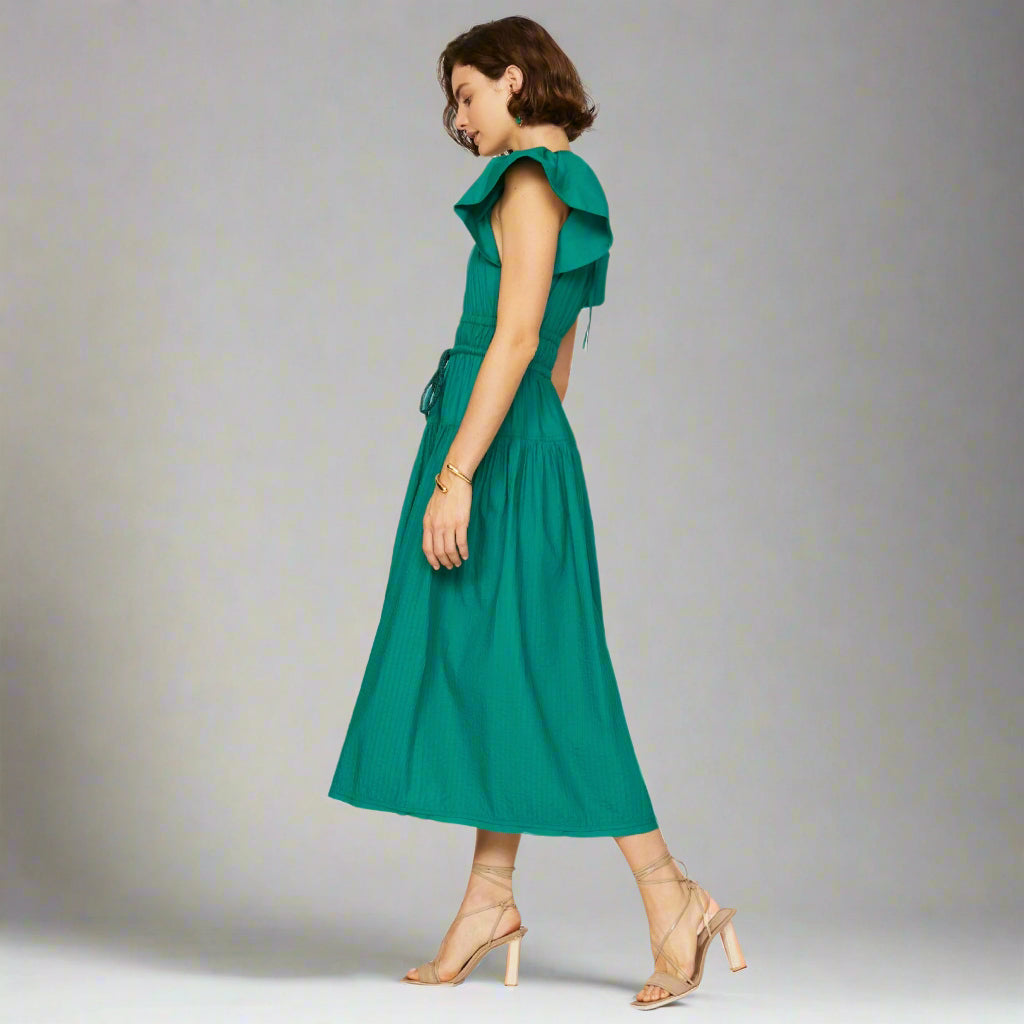 Ulla Johnson teal Darlene dress, size XS