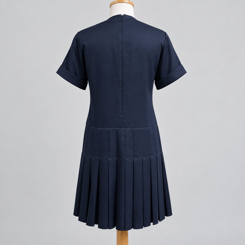 Tuckernuck navy & ivory Liza dress, size M