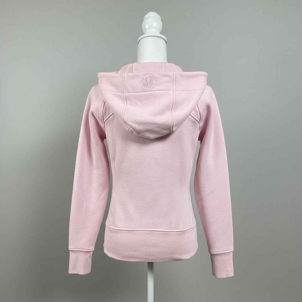 Lululemon pale pink Scuba hoodie, size 6
