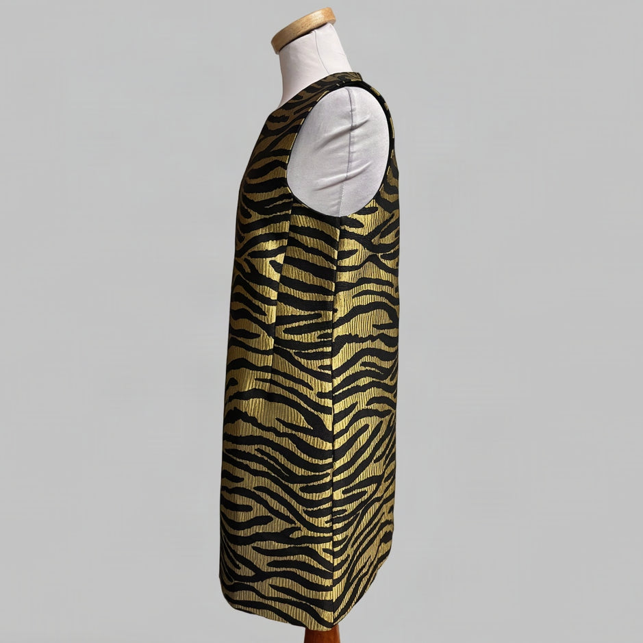 Tuckernuck gold and black Marlowe dress, size S, NEW WITH TAGS!