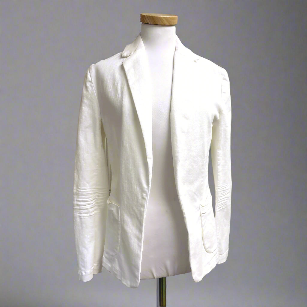 Frank & Eileen white Dublin blazer, size S