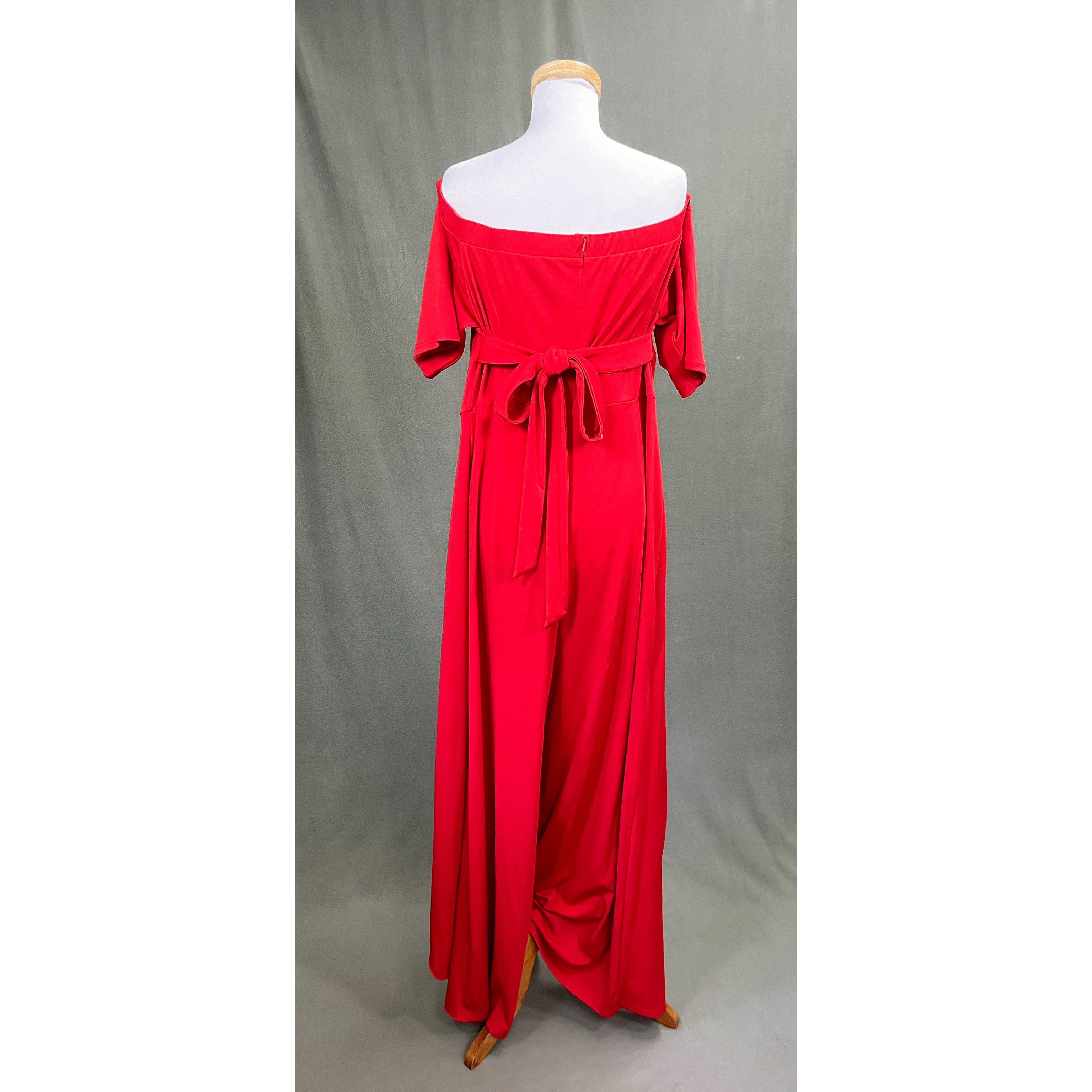 Red jumpsuit, size XL