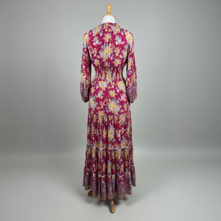 Sea Lustre fuchsia floral dress, size S/M