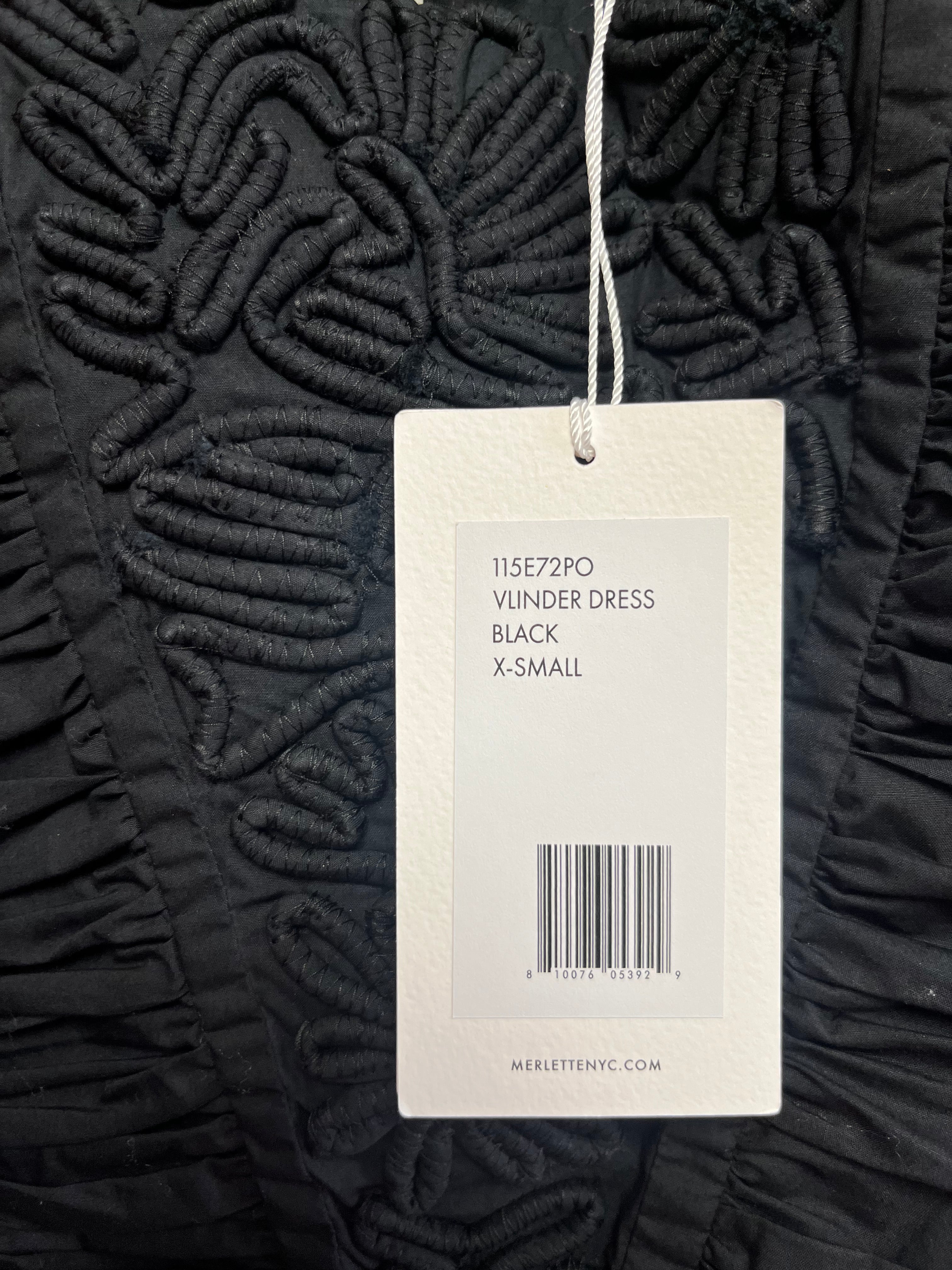 Merlette black Vlinder dress, size XS, NEW WITH TAGS!