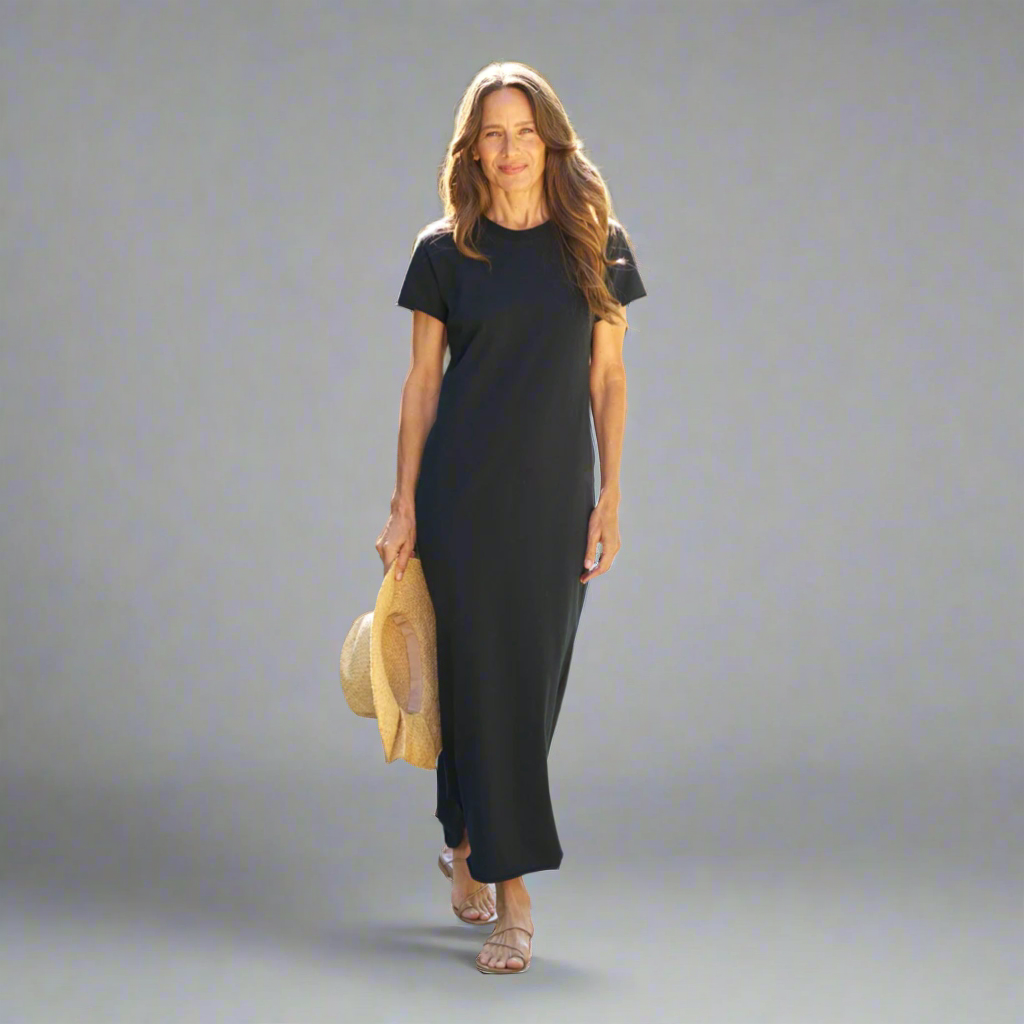 Frank & Eileen black Harper Perfect Tee dress, size XS