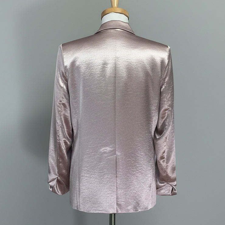 Generation Love blush pink satin Fablen jacket, size M, NEW WITH TAGS!