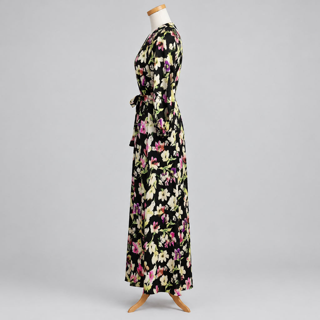 Vince Camuto black floral dress, size XS, NEW WITH TAGS!