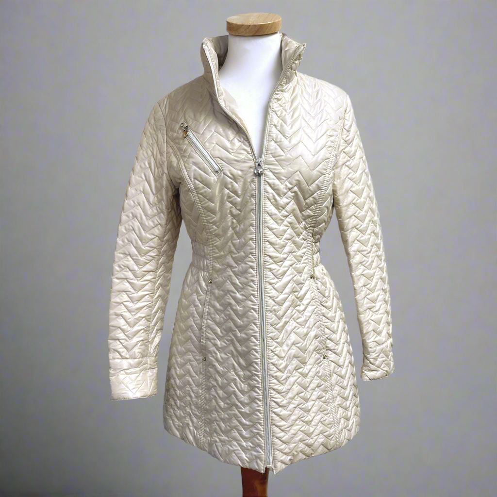 Laundry khaki puffer coat, size M