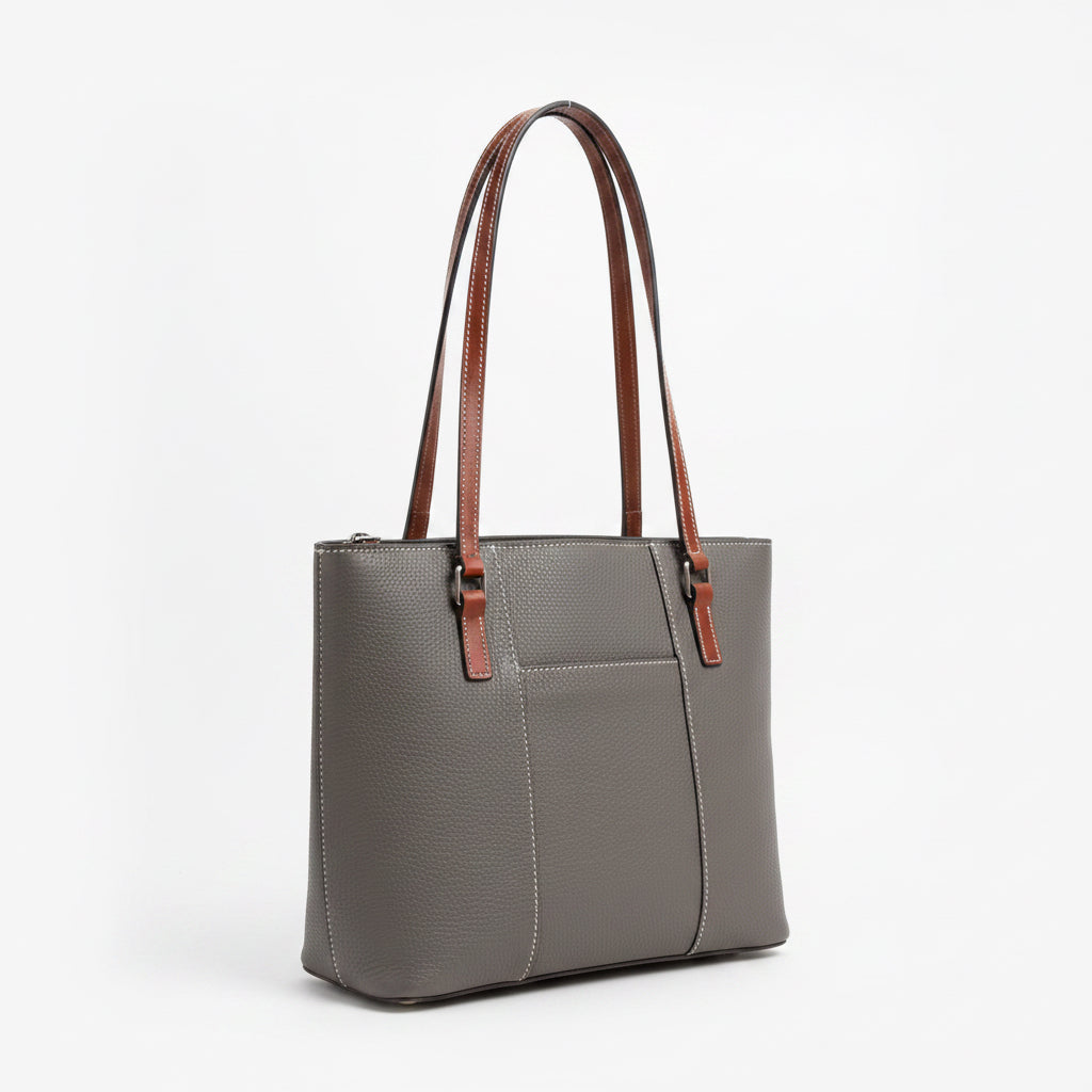 Dooney & Bourke dark taupe leather small Lexington bag