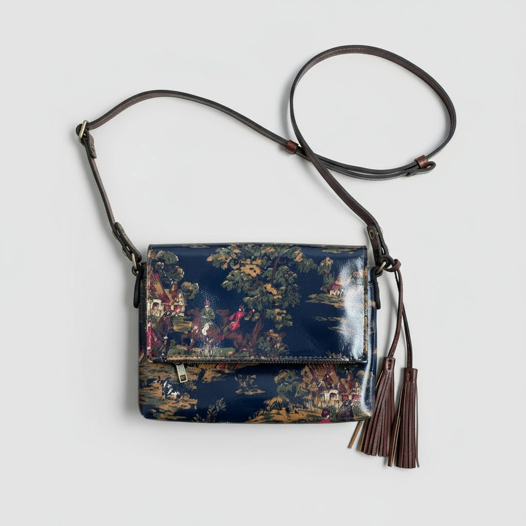 Patricia Nash navy Kent Countryside crossbody bag, NEW WITH TAGS!