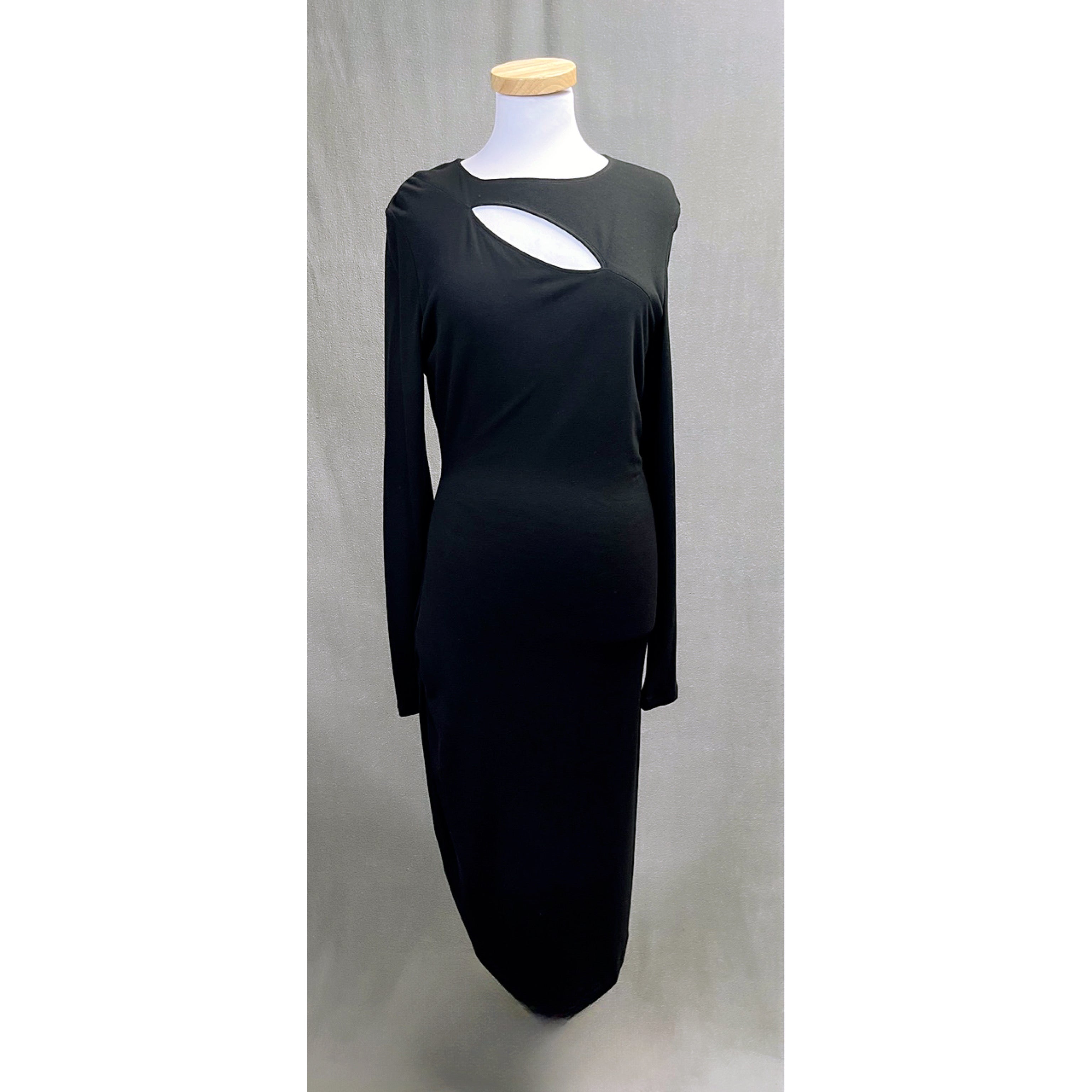 Donna Karan black dress with cutout, size M