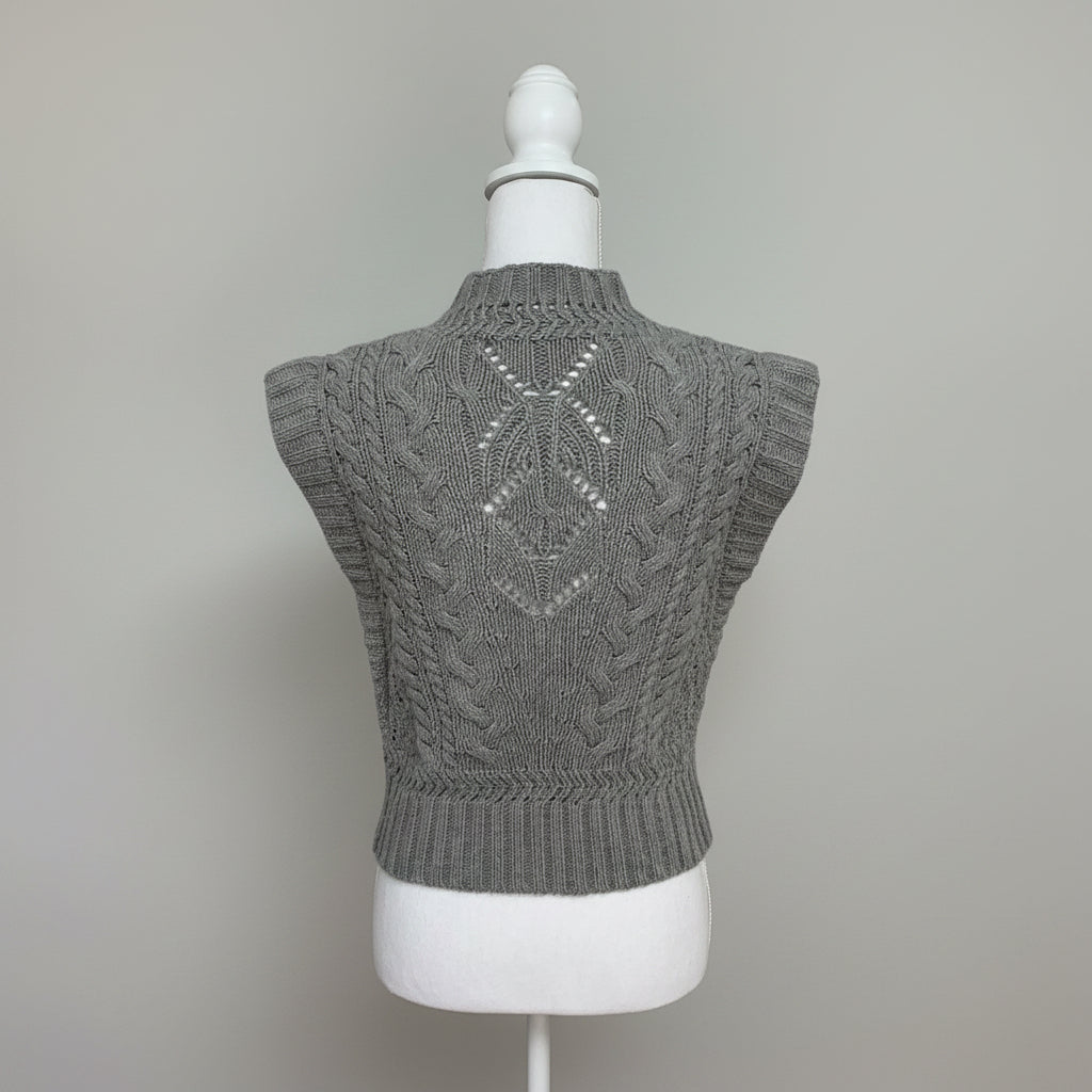 Veronica Beard gray Pinkett vest, size XS