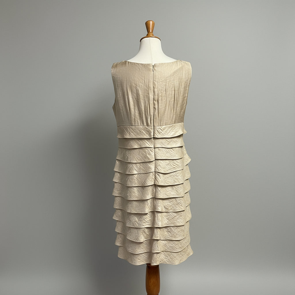 London Times champagne dress, size 12