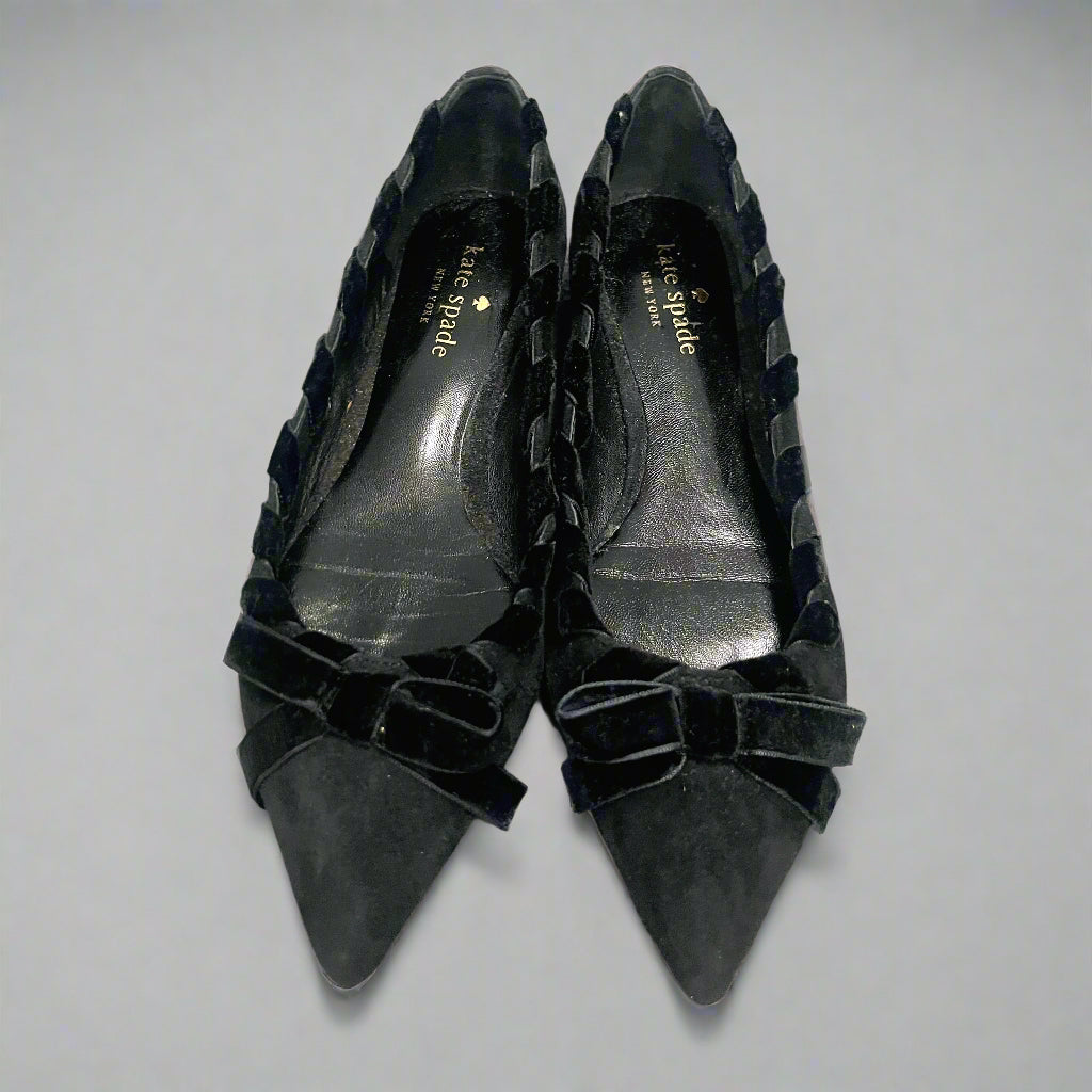 Kate Spade black Kalani flats, size 6, BRAND NEW!
