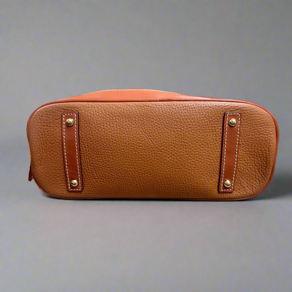 Dooney & Bourke chestnut leather Zip Zip Satchel, NEW WITH TAGS!