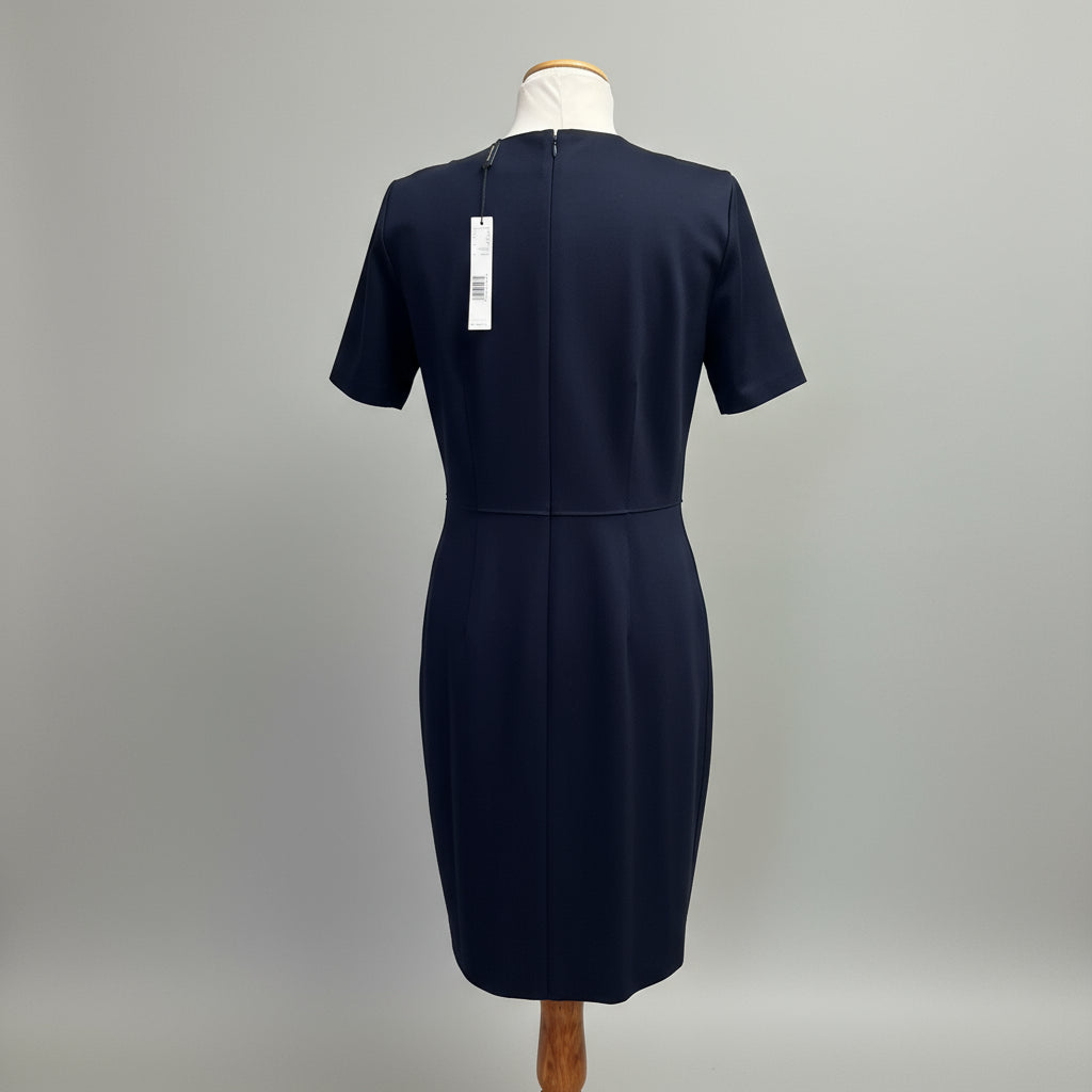 Elie Tahari navy knit dress, size 8, NEW WITH TAGS!