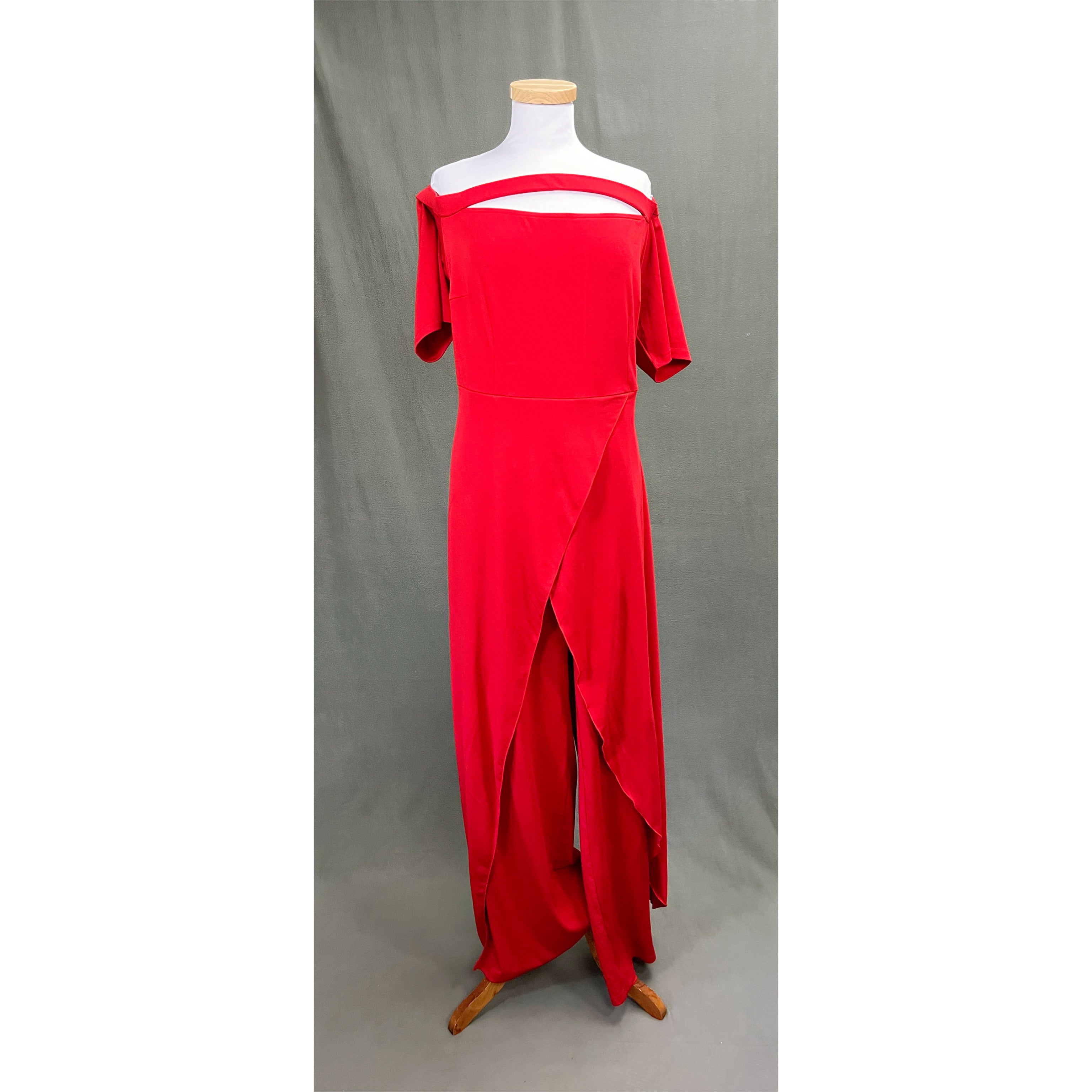 Red jumpsuit, size XL