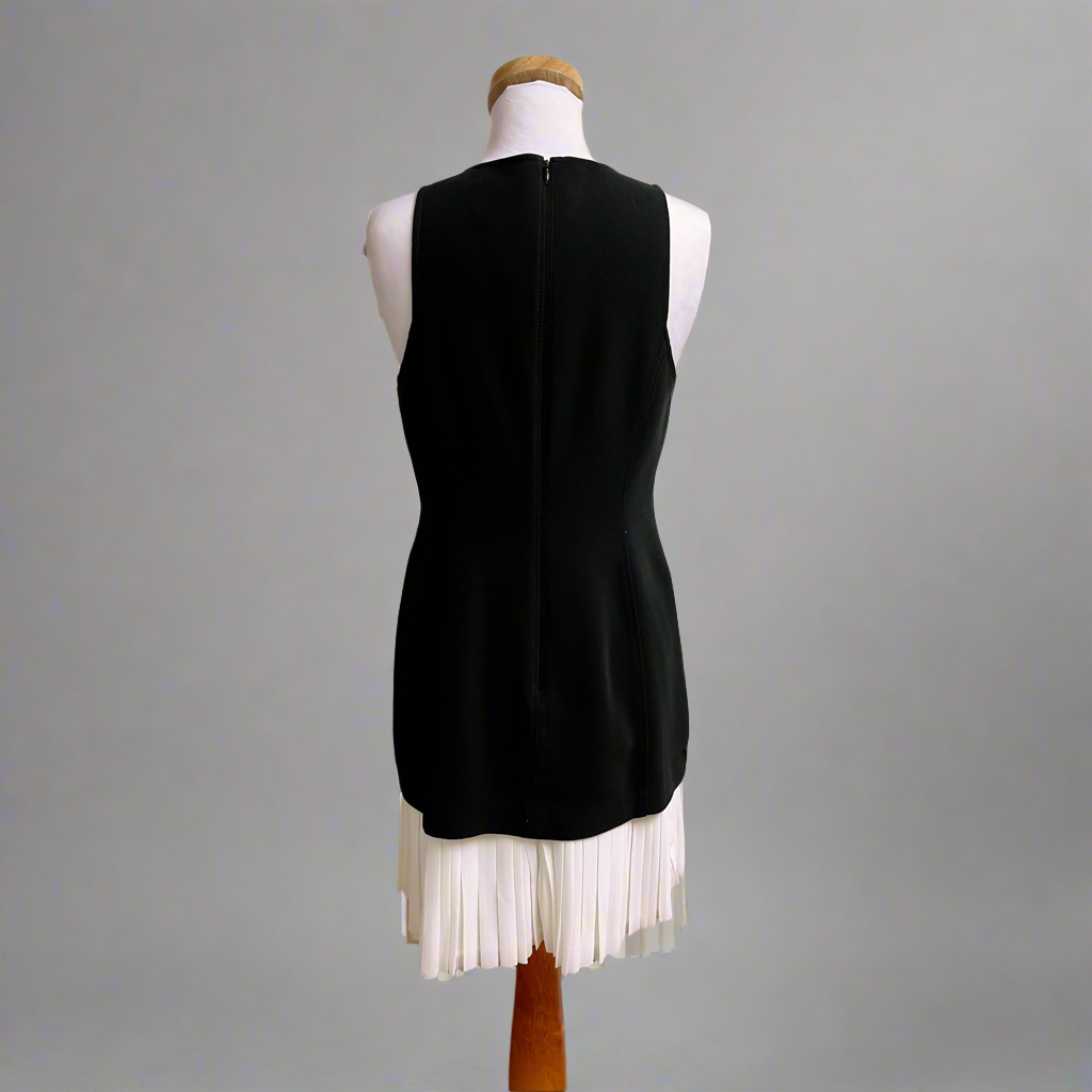 Cinq a Sept black and white Catriona dress, size 10