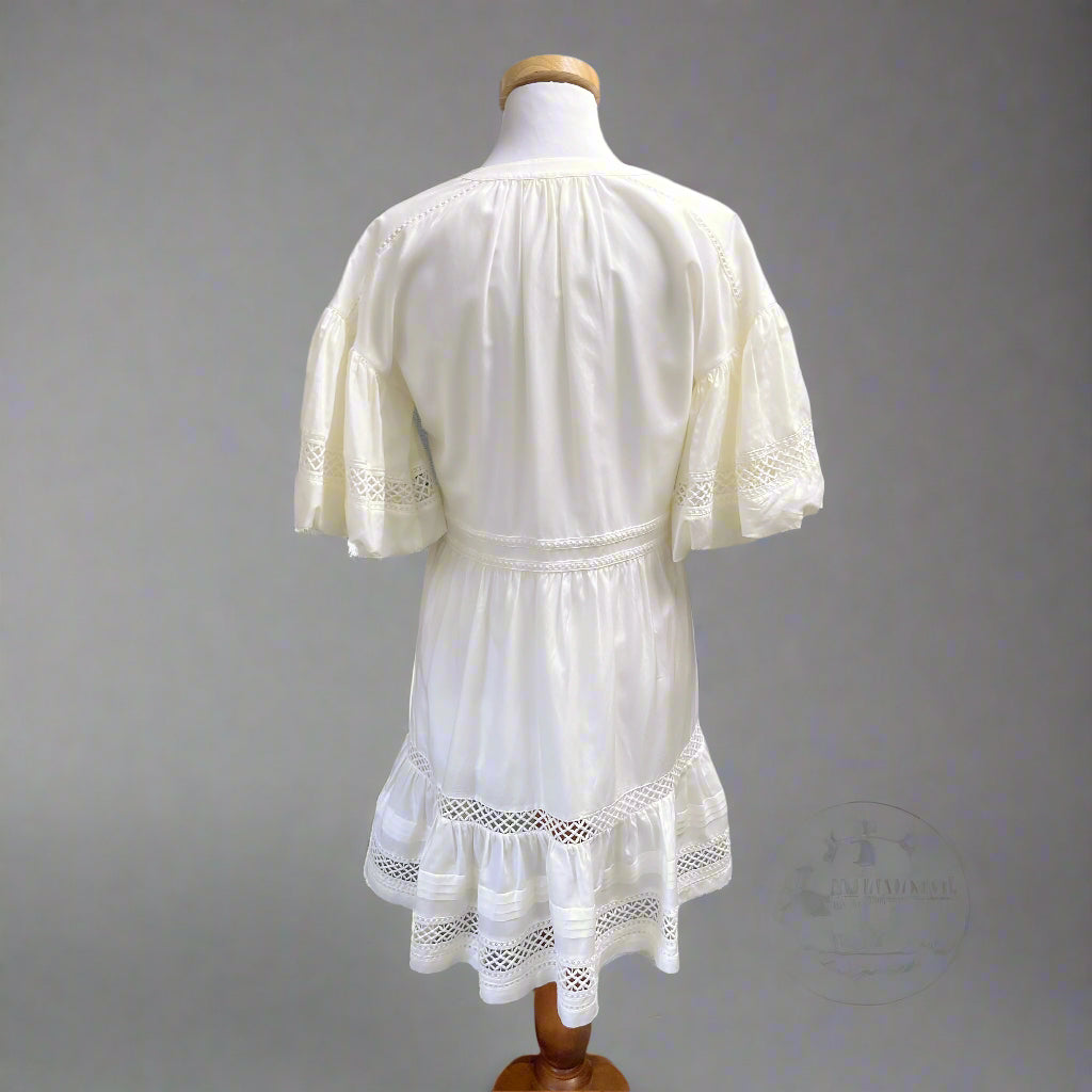 Marie Oliver white Jade dress, size S