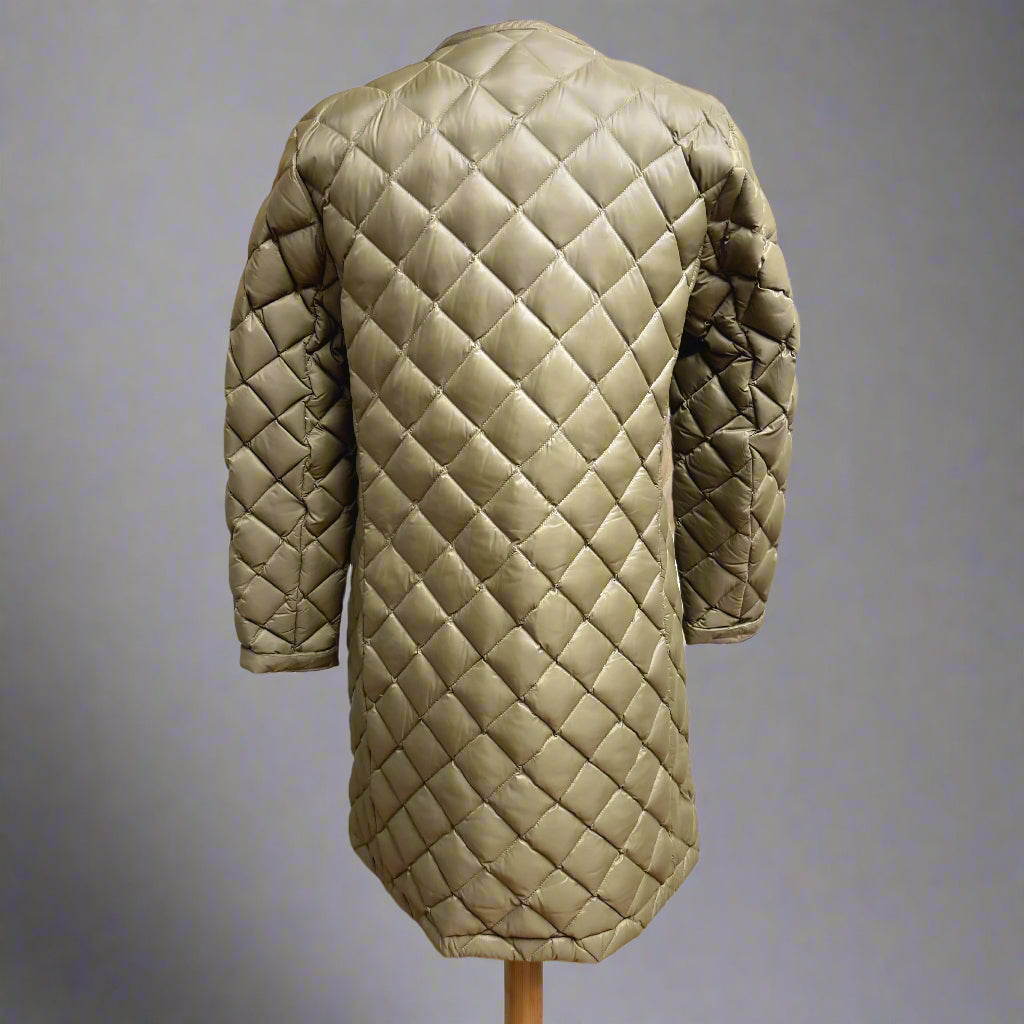 J. Jill olive green down puffer coat, size S/P