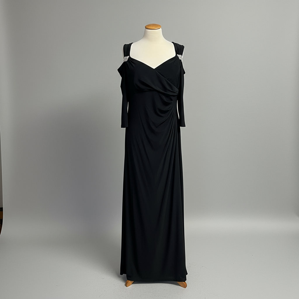 R & M Richards black dress, size 16, NEW WITH TAGS!